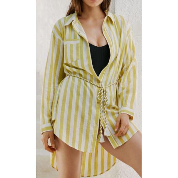 Anthropologie Dresses & Skirts - Anthropologie Striped Shirt Dress Size Large